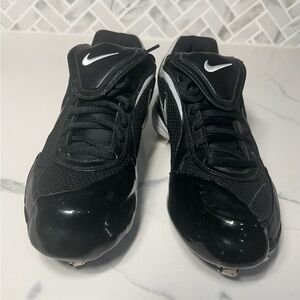 Nike baceball cleats size 7 good coditions custom toe drip refletant